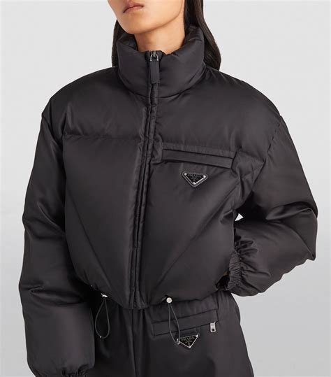 prada puffer coat sale xs|Prada puffer jacket cropped.